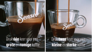 Twee keer drukken voor een sterke bak koffie Philips Senseo Viva Café HD6563/60
