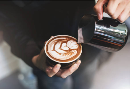Cappuccino latte art
